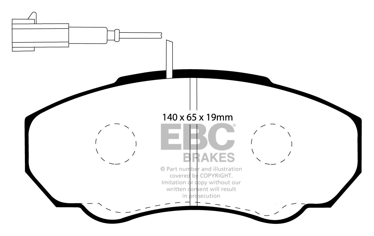 EBC Brakes PEUGEOT BEDRIJFSWAGEN Boxer 2.2 TD 2001-2006 Remblokk
