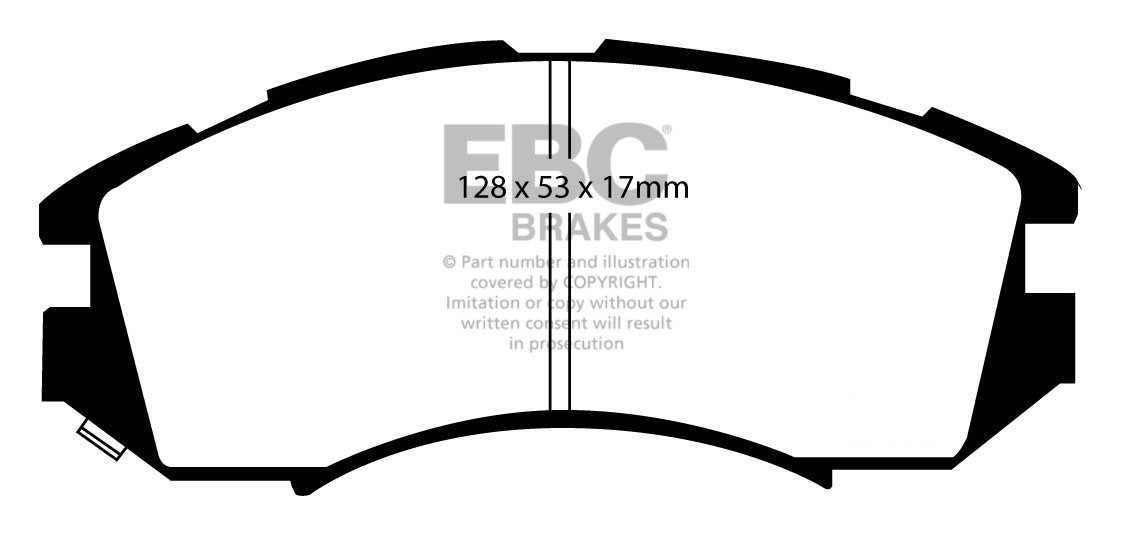 EBC Brakes SUBARU Legacy 1.8 (BF3) 90-92 Remblokken voorzijde