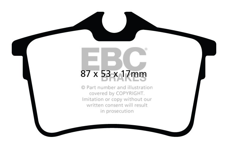 EBC Brakes PEUGEOT Partner Tepee 1.6 2008-.. Remblokken achterzi