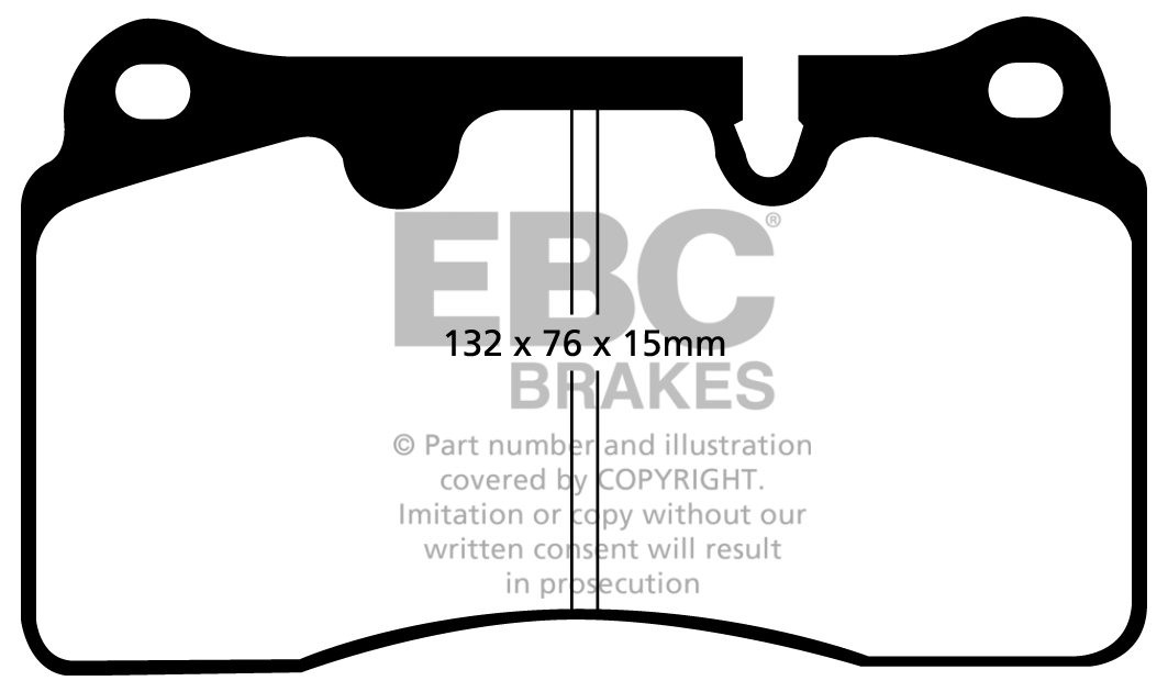 EBC Brakes VW Touareg 3.6 2005-2010 Remblokken voorzijde yellows