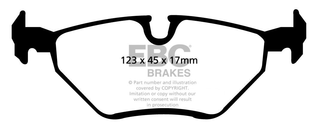 EBC Brakes BMW 320 2.0 TD (E46) 99-2006 Remblokken achterzijde