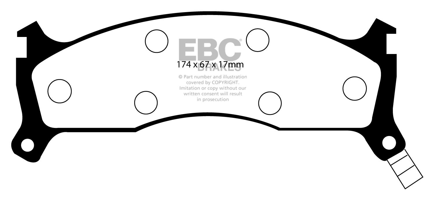 EBC Brakes VAUXHALL (OPEL) Cresta 3.3 63-65 Remblokken voorzijde