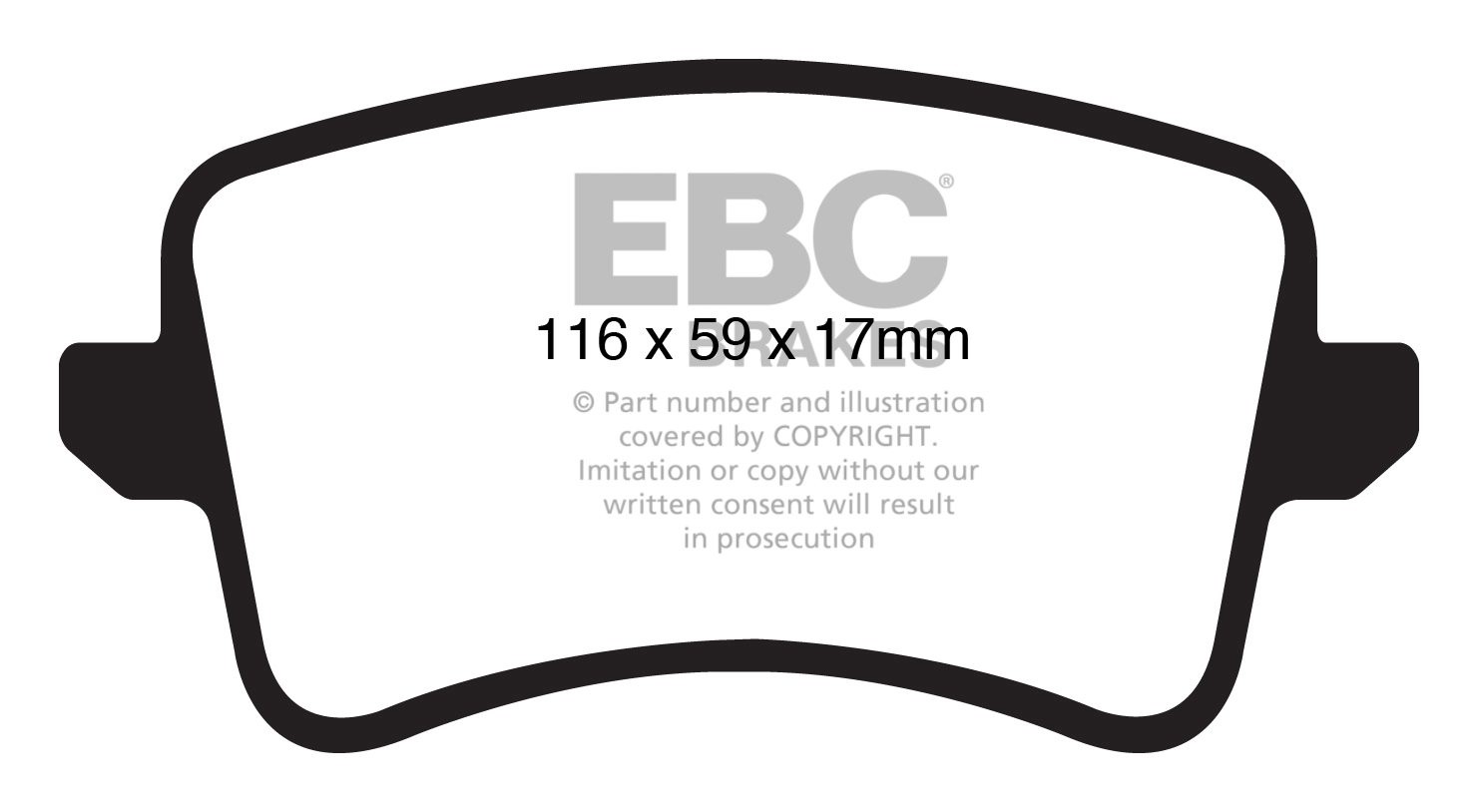 EBC Brakes AUDI A4 8K 3.2 2008-.. Remblokken achterzijde yellows