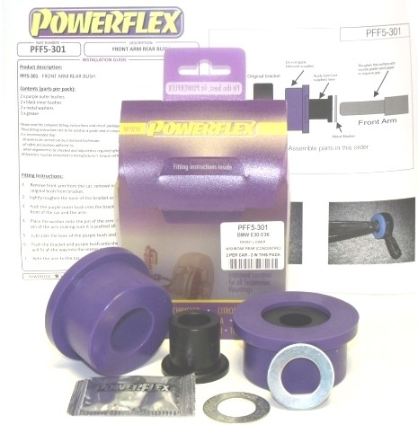 BMW Z3  Front Lower Wishbone Rear Bush - PowerFlex PFF5-301