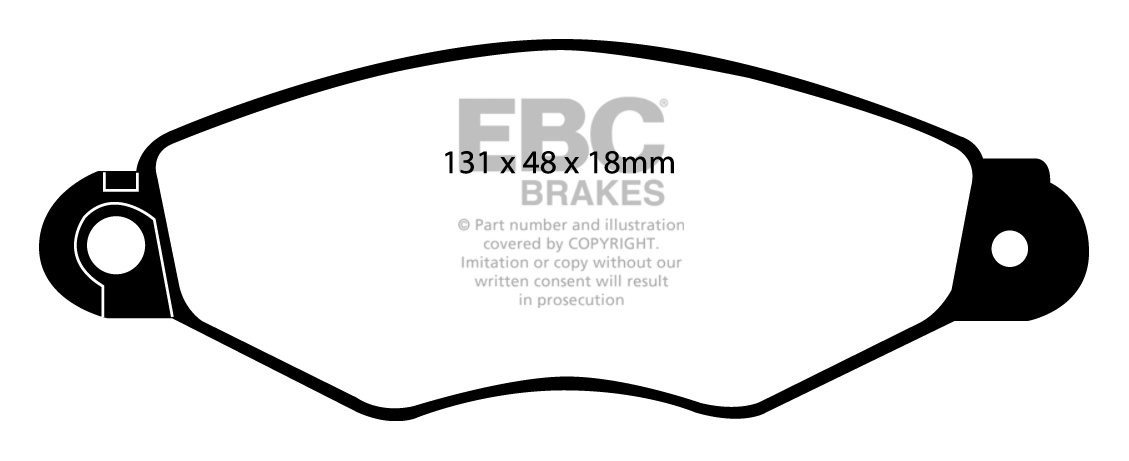 EBC Brakes RENAULT Clio 1.5 D Campus 2005-2007 Remblokken voorzi