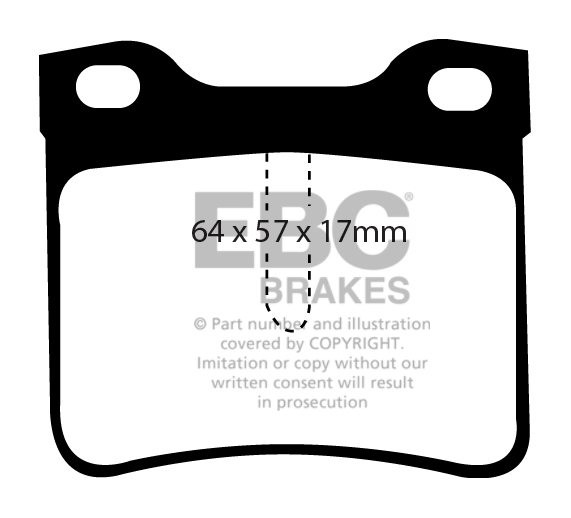 EBC Brakes ALFA ROMEO Giulia (101) 1.6 Spider 62-64 Remblokken v