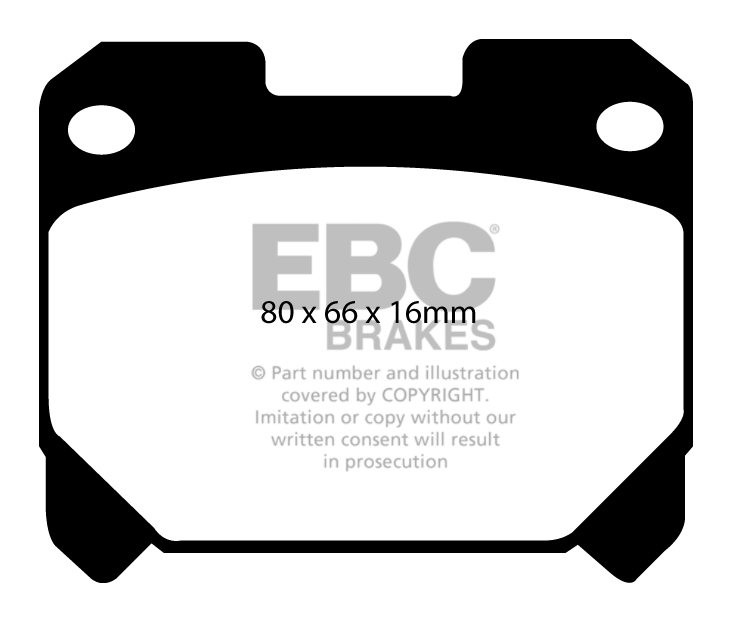 EBC Brakes TOYOTA Supra (Not UK) 3.0 Twin Turbo 93-2002 Remblokk