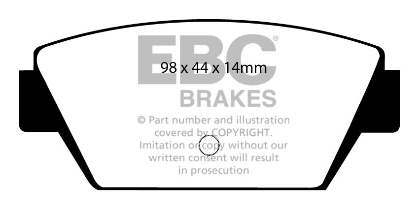 EBC Brakes MITSUBISHI Libero 1.8 Turbo 94-2000 Remblokken achter