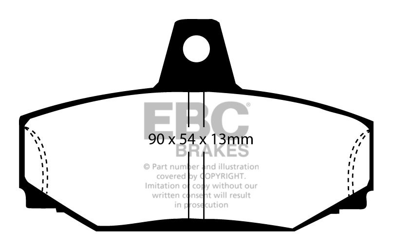 EBC Brakes VOLVO 940 2.3 94-97 Remblokken achterzijde