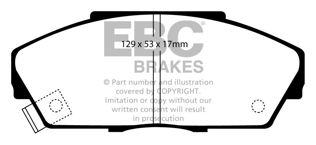 EBC Brakes HONDA Legend 2.7 (KA3) 87-92 Remblokken voorzijde