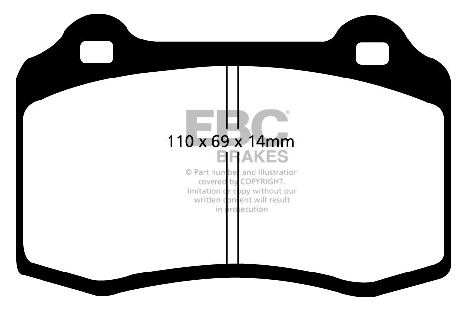 EBC Brakes JAGUAR XKR 4.0 Supercharged (Brembo) 98-2002 Remblokk