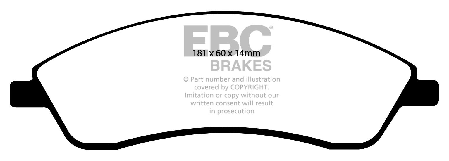 EBC Brakes CADILLAC STS 4.6 Performance Package 2005-2008 Remblo