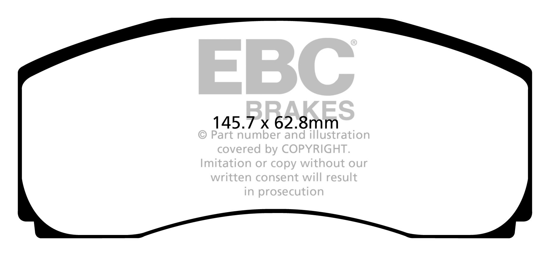 EBC Brakes BMW 528 3.0 (F10) 2010-2011 Remblokken achterzijde