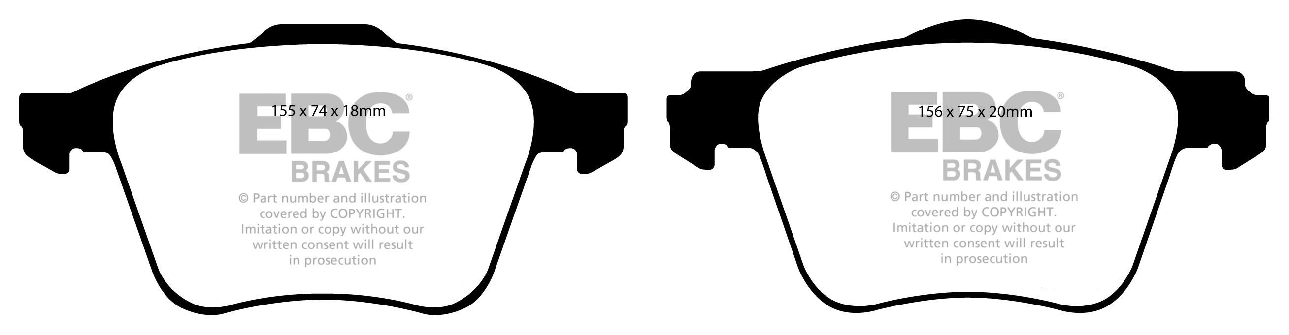 EBC Brakes VOLVO XC70 2.4 TD (Elec H/B) 2007-.. Remblokken voorz