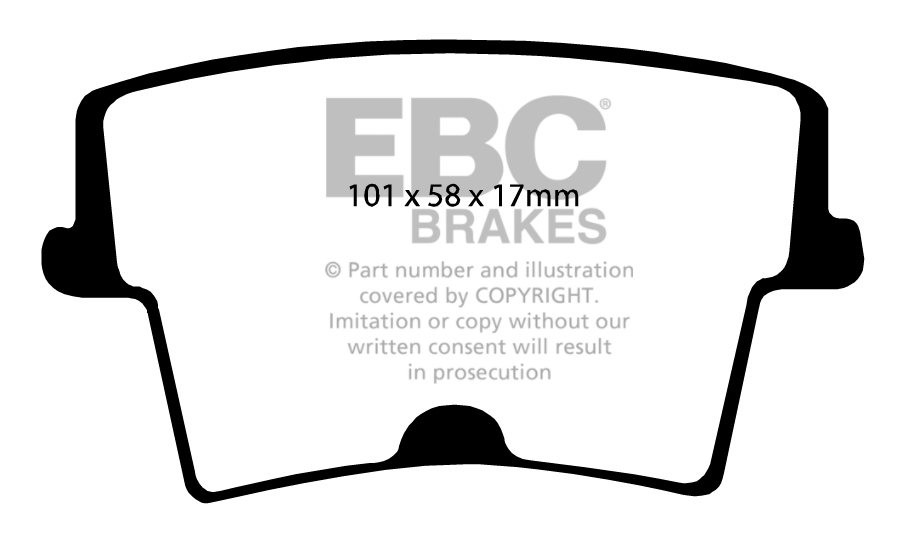 EBC Brakes DODGE (USA) Magnum 3.5 2004-.. Remblokken achterzijde