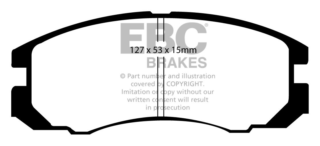 EBC Brakes TOYOTA Celica 2.0 GT4 (ST165) 88-90 Remblokken voorzi