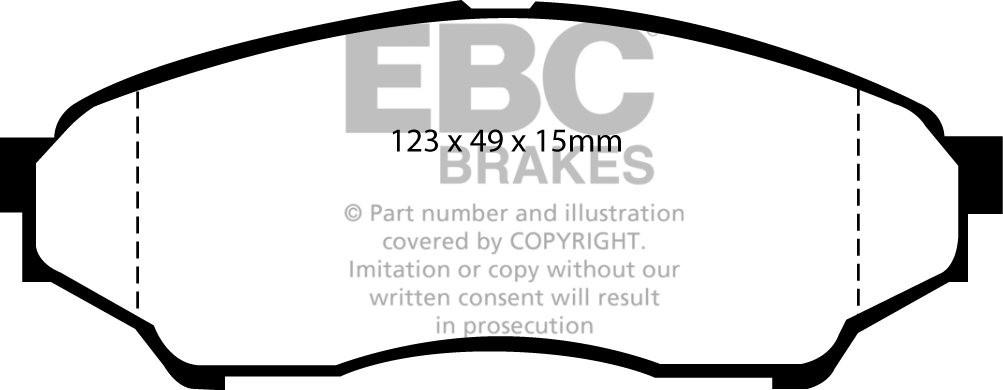 EBC Brakes MITSUBISHI Shogun Pinin 1.8 2000-2007 Remblokken voor