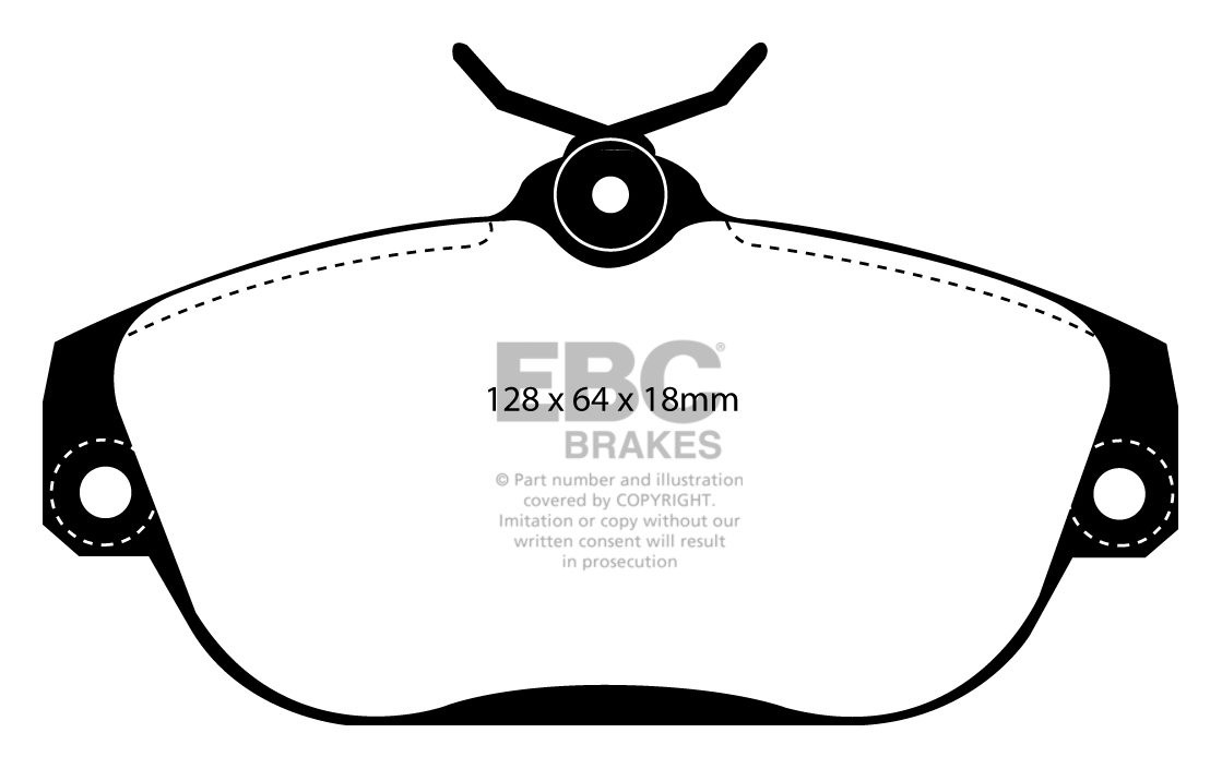 EBC Brakes VOLVO 940 2.0 Turbo (ABS) 91-97 Remblokken voorzijde
