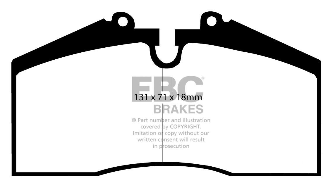 EBC Brakes PORSCHE 944 2.5 Turbo 88-91 Remblokken voorzijde yell