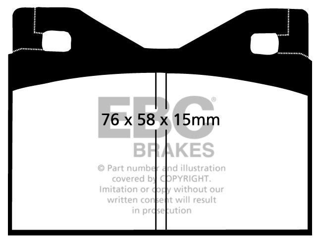 EBC Brakes FERRARI 365 GTB/4 (Daytona) 4.4 68-73 Remblokken acht