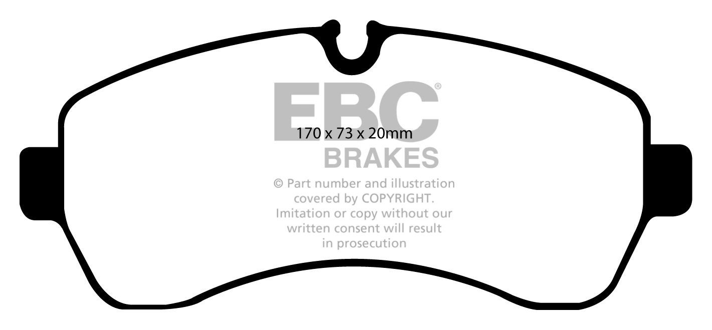 EBC Brakes MERCEDES BEDRIJFSWAGEN Sprinter 416D 2.1 TD 2009-.. R