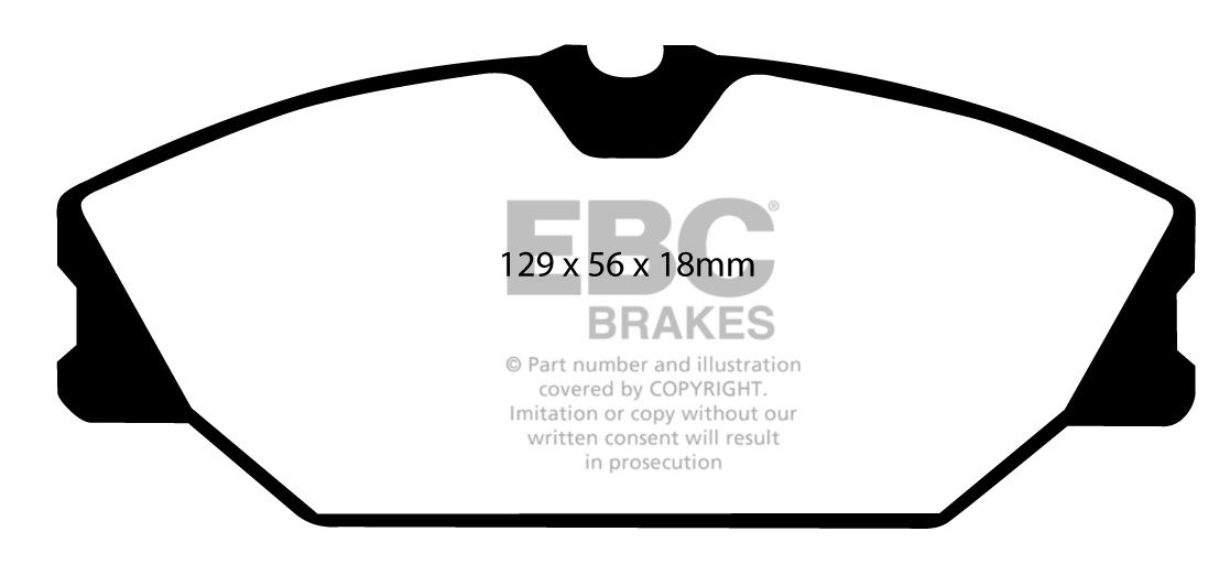 EBC Brakes RENAULT Laguna Station 1.8 99-2000 Remblokken voorzij