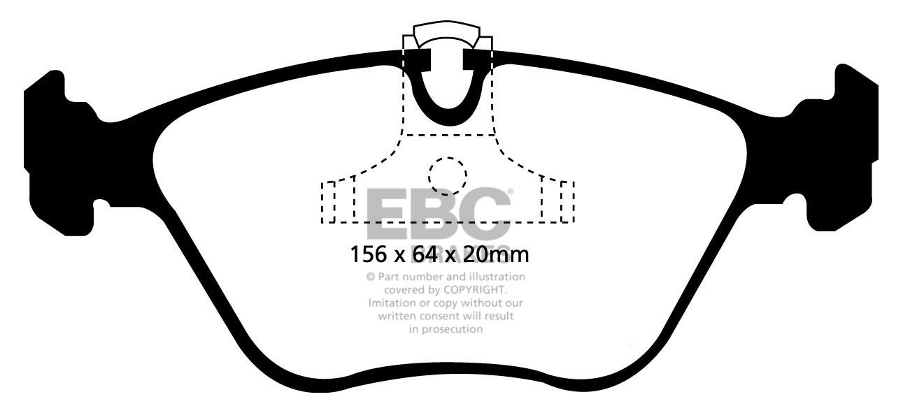 EBC Brakes BMW 330 3.0 (E46) 2000-2005 Remblokken voorzijde reds