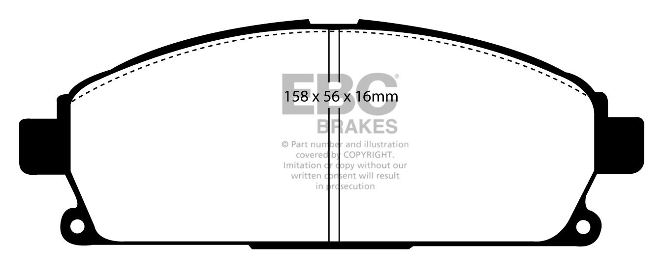 EBC Brakes NISSAN X-Trail 2.5 2002-2007 Remblokken voorzijde