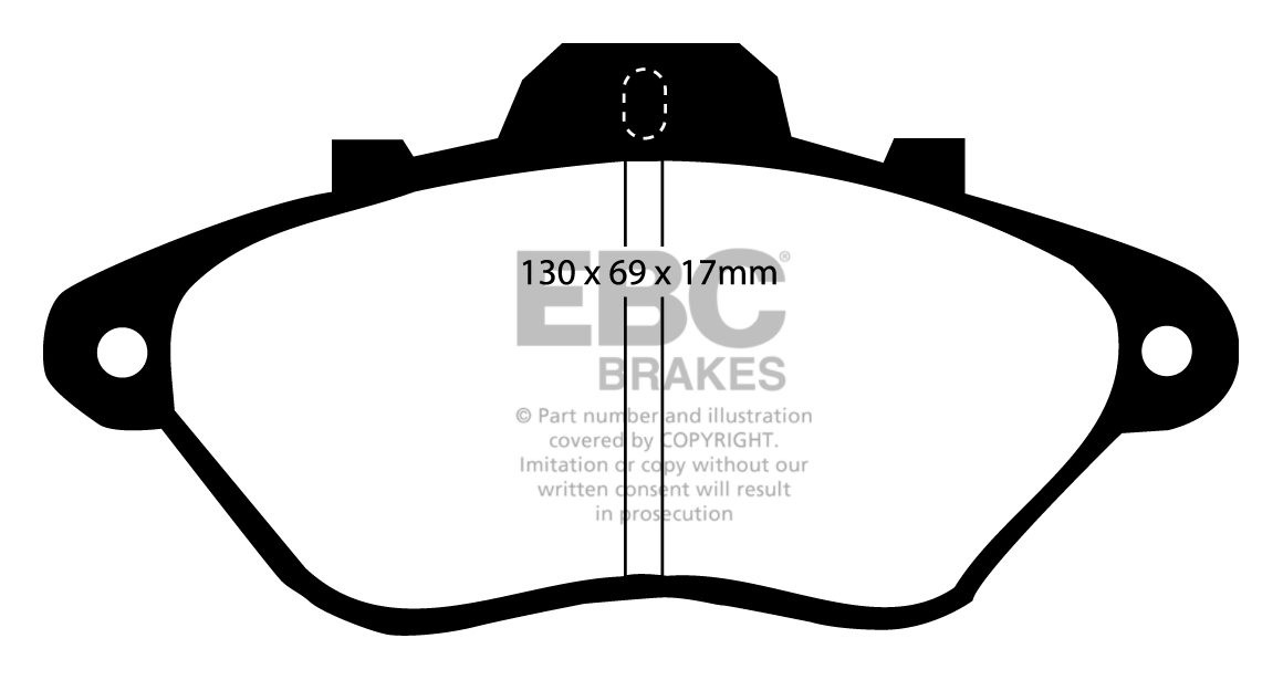 EBC Brakes PEUGEOT 605 2.0 89-91 Remblokken voorzijde