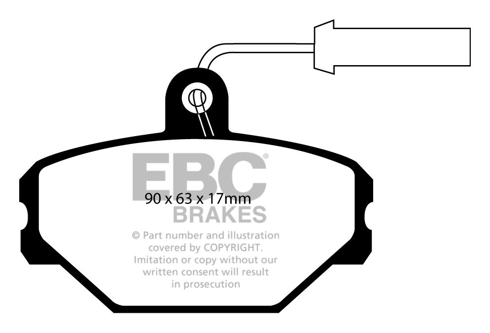 EBC Brakes INNOCENTI Mille Clip 1.7 D 94-98 Remblokken voorzijde