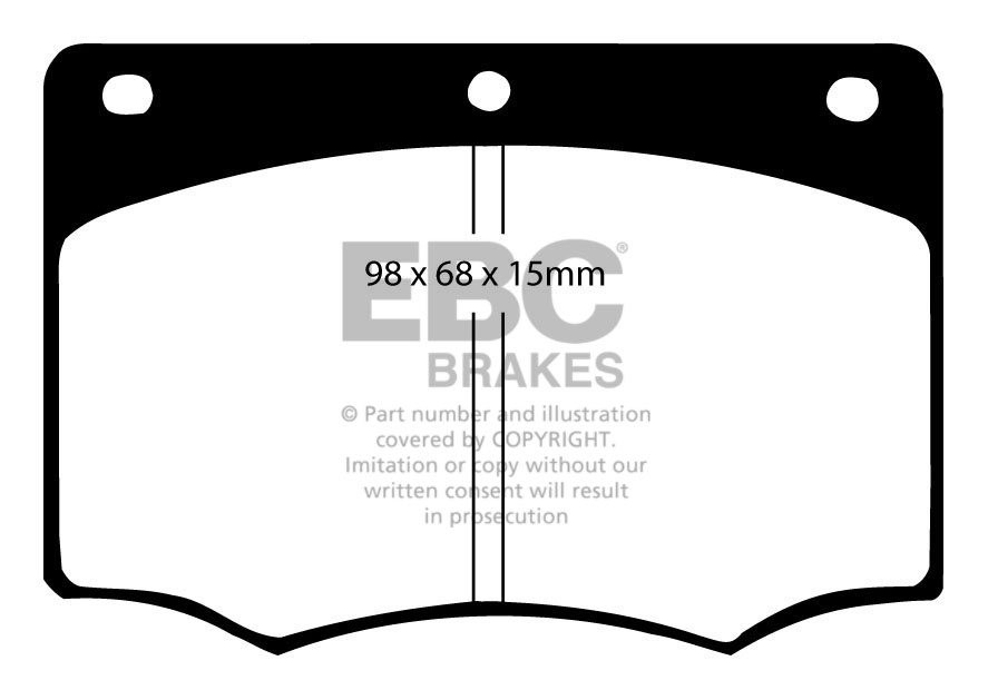 EBC Brakes FORD Granada 2.8 Sedan 77-79 Remblokken voorzijde