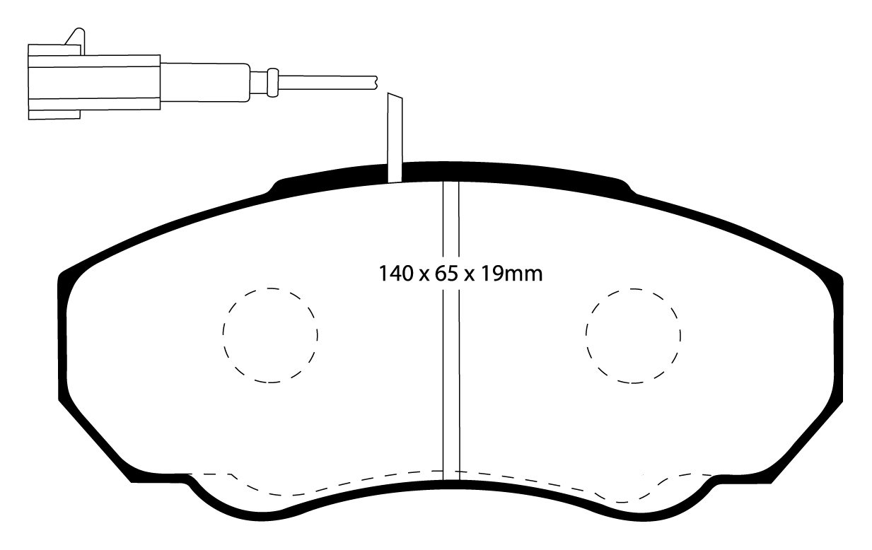 EBC Brakes FIAT BEDRIJFSWAGEN Ducato 2.8 TD 2001-2006 Remblokken