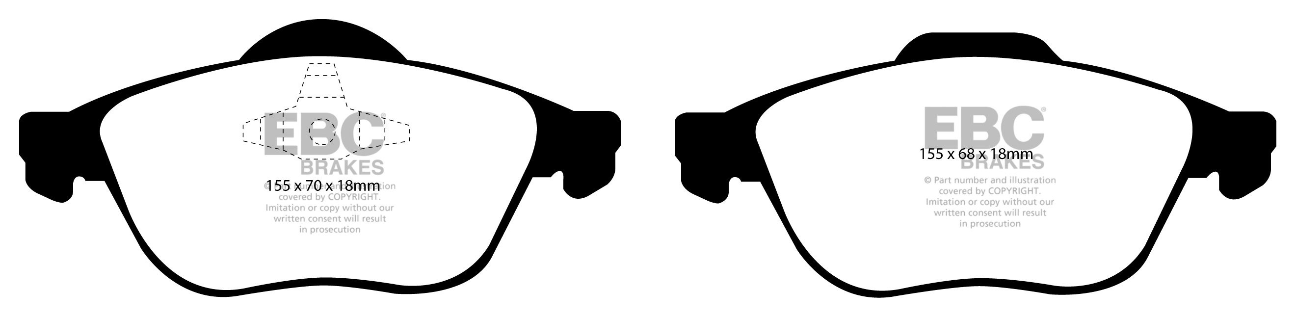 EBC Brakes RENAULT Laguna Sedan 2.9 2001-2007 Remblokken voorzij