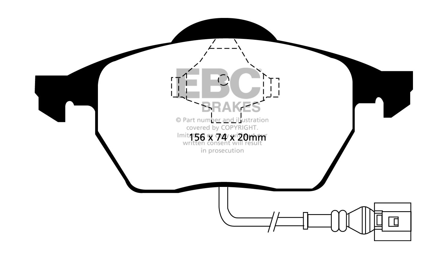 EBC Brakes VW Bora 2.8 2000-2005 Remblokken voorzijde