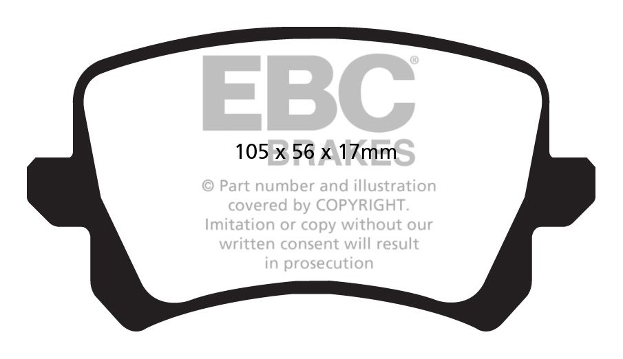 EBC Brakes SEAT Alhambra 2.0 TD (115) 2011-.. Remblokken achterz