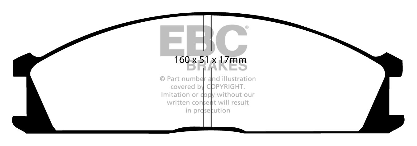 EBC Brakes NISSAN BEDRIJFSWAGEN Pick Up 2.4 (D22) 4WD 97-2002 Re