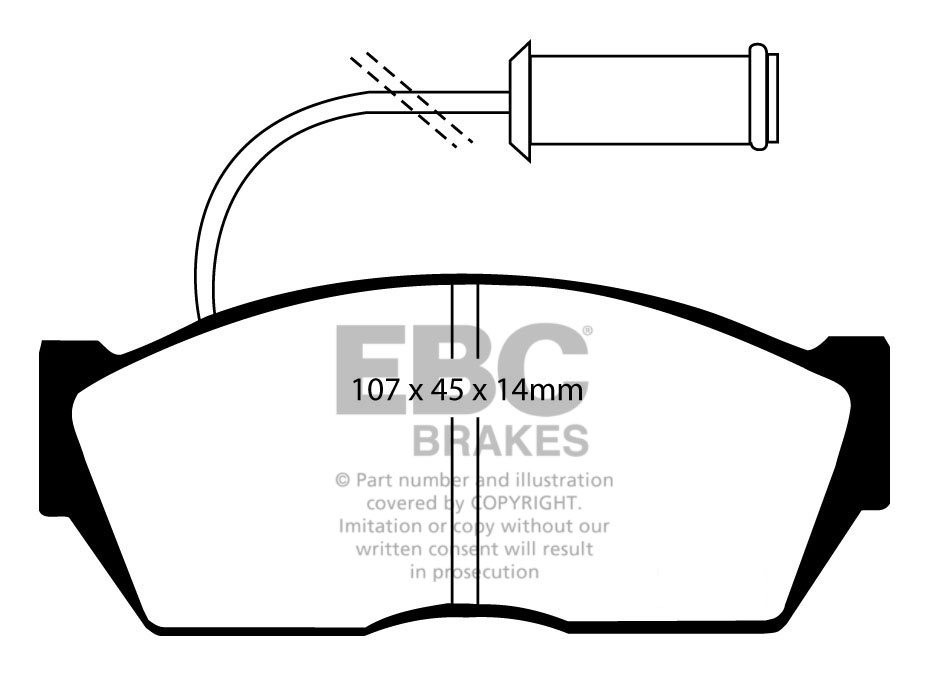EBC Brakes ROVER 200 1.6 84-90 Remblokken voorzijde