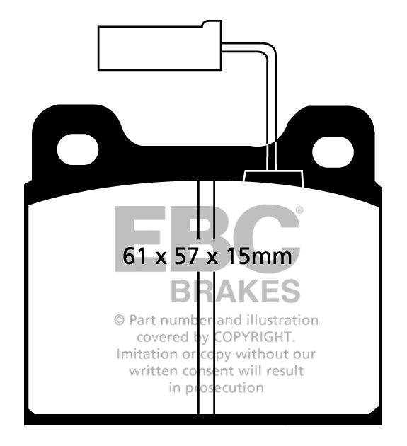 EBC Brakes ALFA ROMEO Alfa 75 1.8 89-92 Remblokken voorzijde