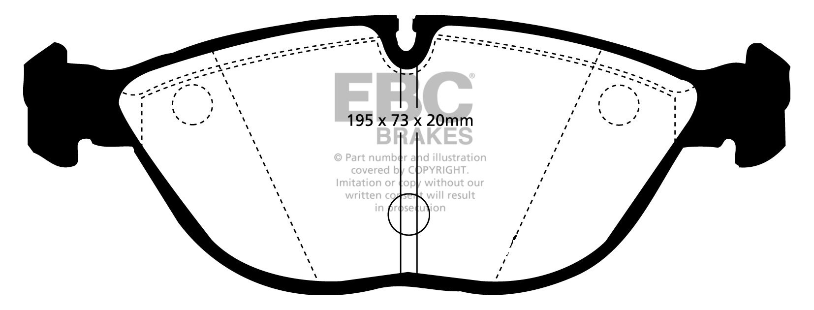 EBC Brakes BMW (ALPINA) B12 (E38) 6.0 (ATE) 99-2001 Remblokken v