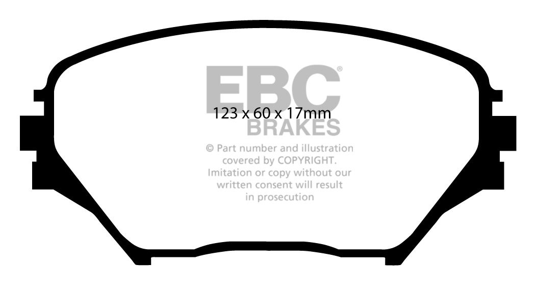 EBC Brakes TOYOTA Rav 4 1.8 2000-2006 Remblokken voorzijde