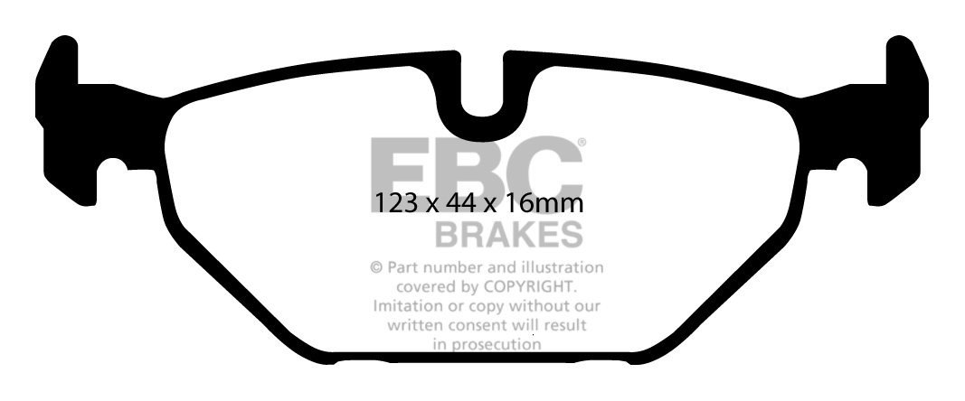 EBC Brakes SAAB 9-mei 2.2 TD 2002-2006 Remblokken achterzijde gr