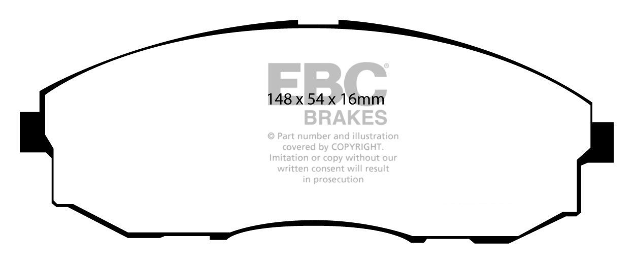 EBC Brakes HYUNDAI BEDRIJFSWAGEN H200 2.5 D SWB 97-.. Remblokken