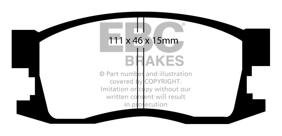 EBC Brakes HONDA Civic Shuttle 1.5 2WD (AN) 85-87 Remblokken voo