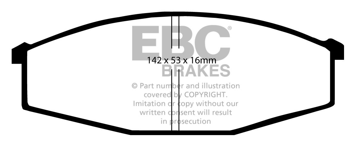 EBC Brakes NISSAN BEDRIJFSWAGEN Cabstar 2.0 Van 82-89 Remblokken