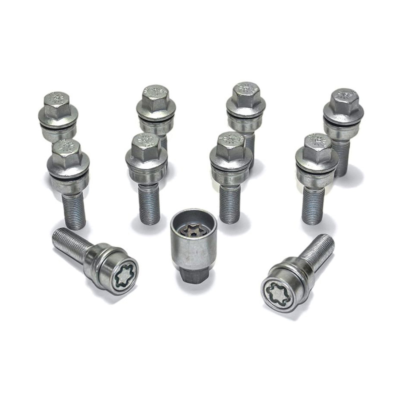 H&R Wielboutenset bolkonisch met beweegbare ring R14 M14x1.50 - Lengte 38mm - 10 stuks (bv.  Audi Q3, Q5) - incl. wielsloten