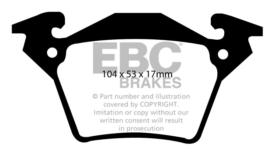 EBC Brakes MERCEDES BEDRIJFSWAGEN Vito 2.3 D 98-2000 Remblokken 