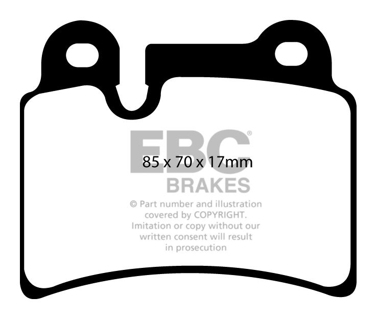 EBC Brakes VW Touareg 5.0 TD 2005-2010 Remblokken achterzijde ye