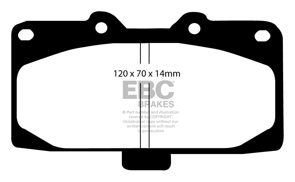 EBC Brakes SUBARU Impreza 2.2 Turbo (22B) 98-2000 Remblokken voo