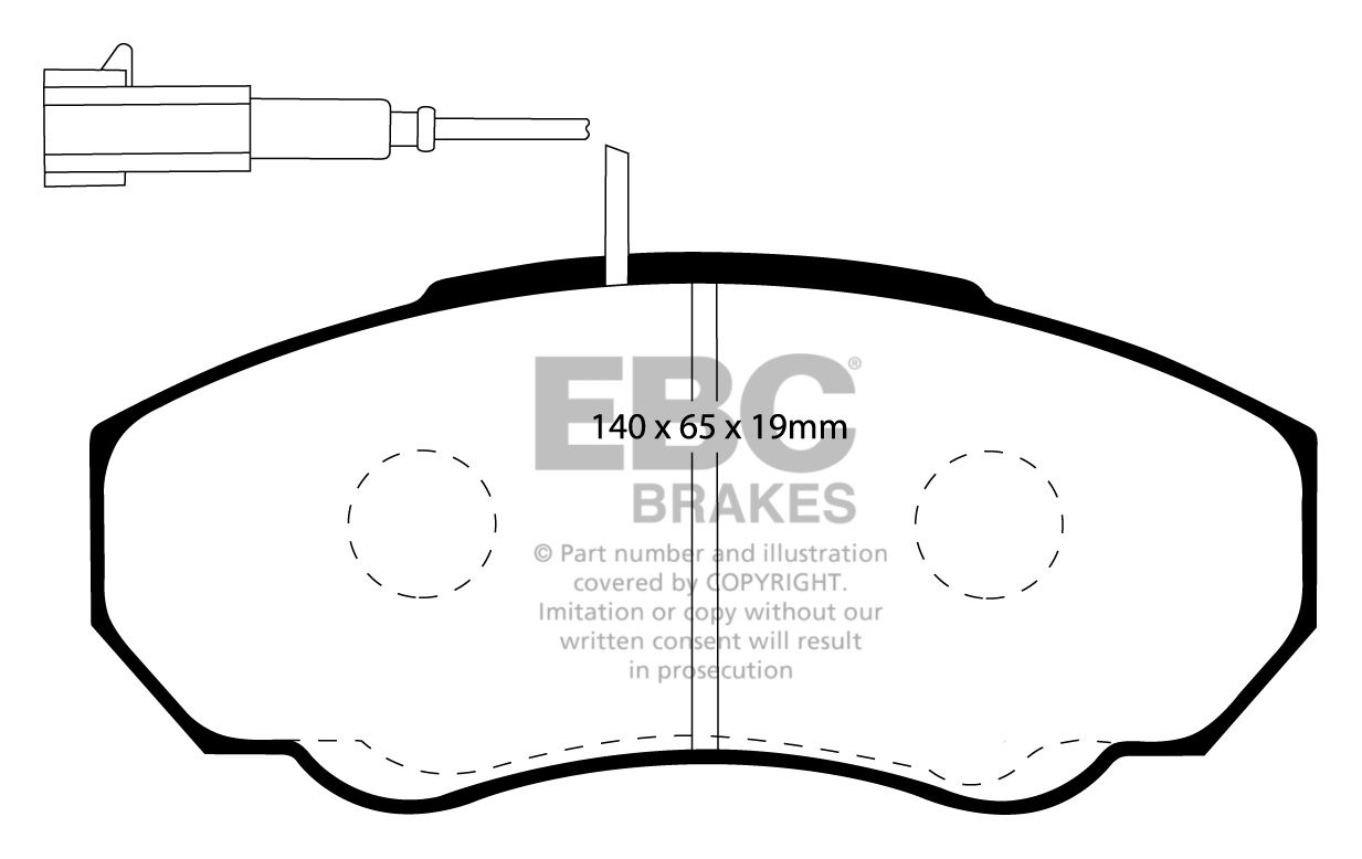 EBC Brakes CITROEN BEDRIJFSWAGEN Relay (Q14)/Jumper 2.0 2001-200