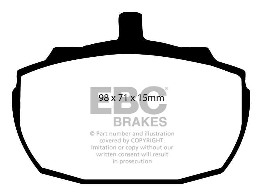 EBC Brakes MORGAN Plus 4 2.0 91-2001 Remblokken voorzijde greens